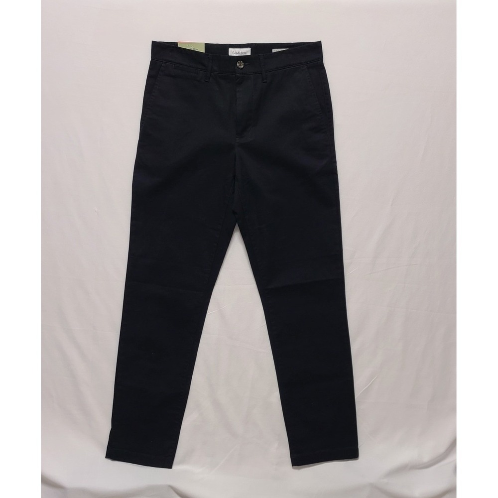 Goodfellow & Co Mens Every Wear Chino Pants Slim Fit Black 30x32 New With Tags